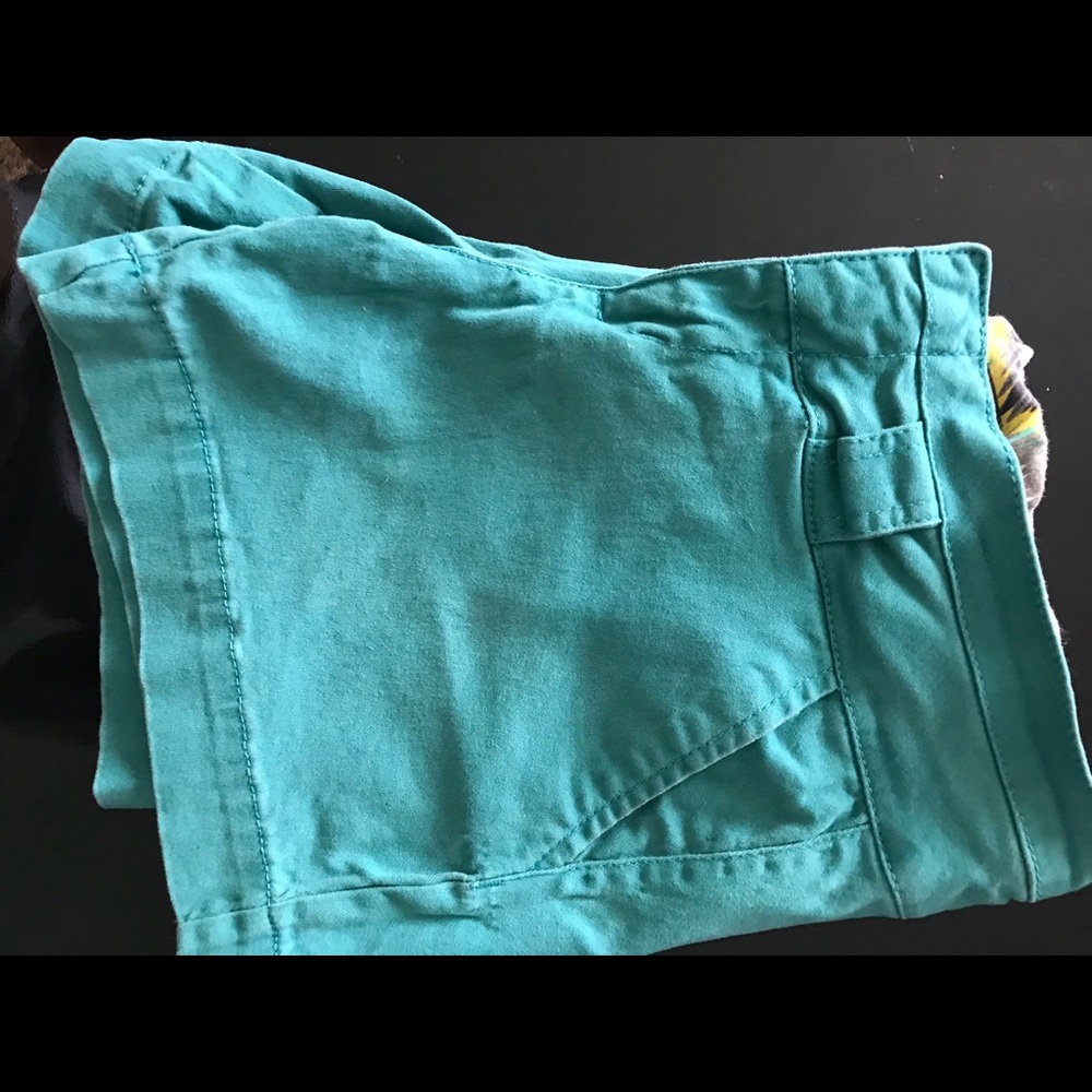 Teal shorts